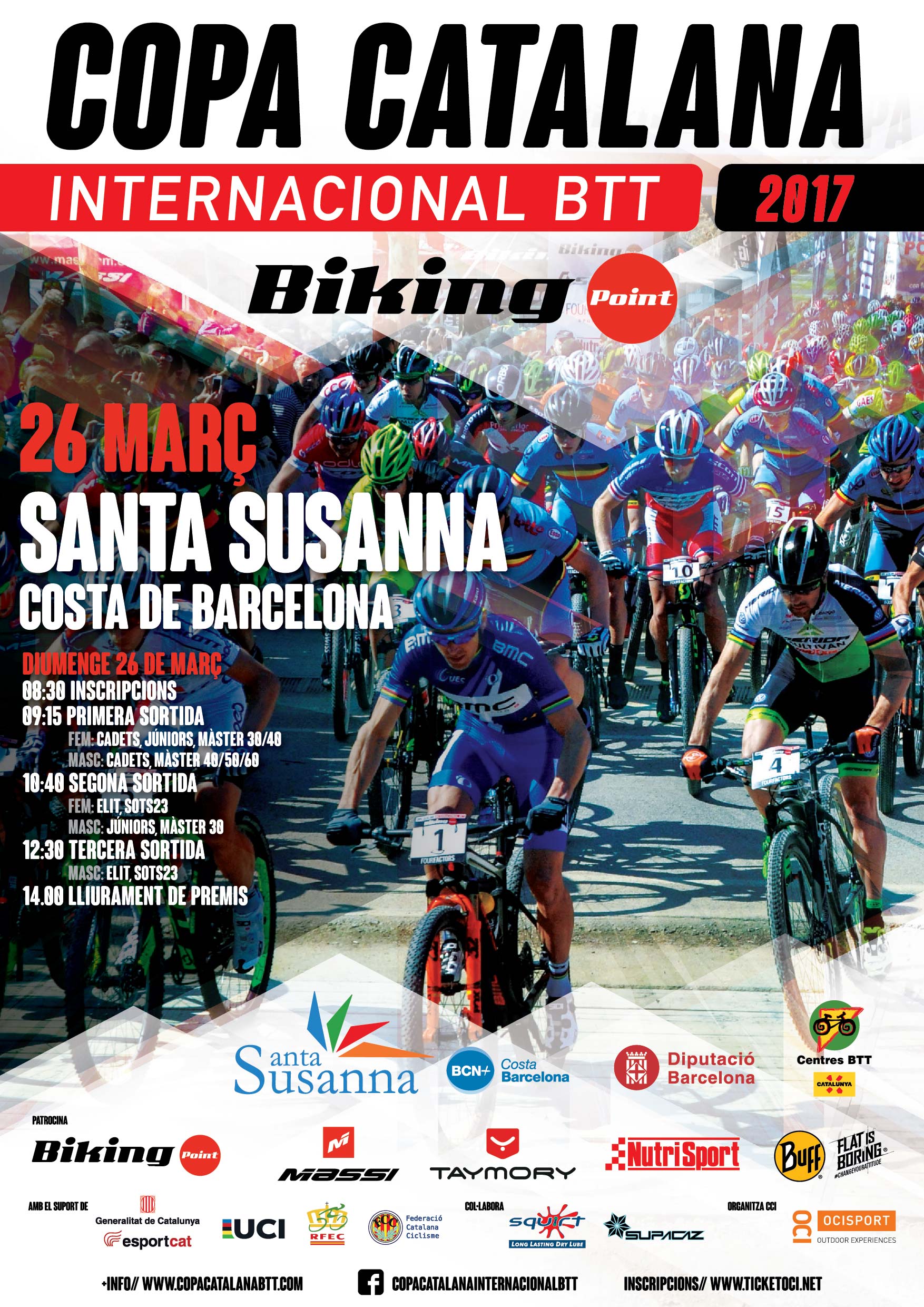 La Copa Catalana Internacional BTT arriba a Santa Susanna